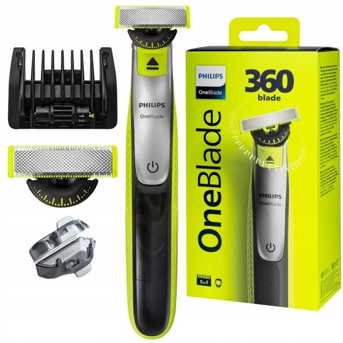 Rasoir électrique PHILIPS ONEBLADE 360 - QP2730/20 - Sabot 5 en 1