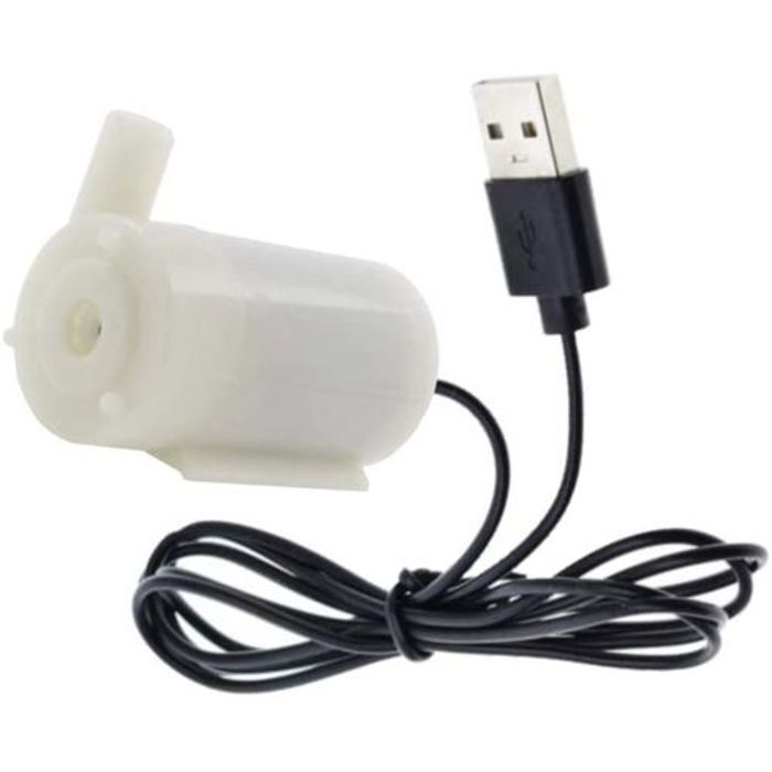 Pomp à Eau DC 5V USB à Faible Bruit Moteur Brushless Pump120L / H Mini Micro Pomp Submersible Eau for DIY Kit