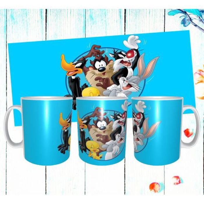 Mug - Looney Tunes - Blanc - Céramique - 325 ml - Anti-rayures et anti-UV