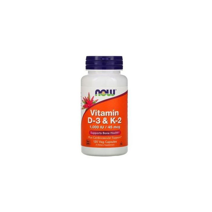 Now foods vitamine d3 & k2, immunité, santé des os, 120 capsules végétaliennes usa
