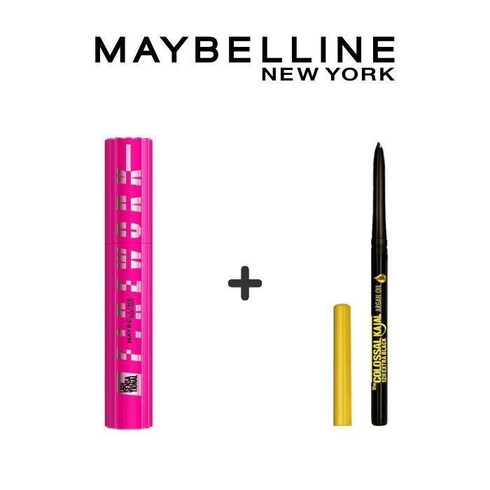 PACK MASCARA FIREWORK + CRAYON KAJAL ARGAN