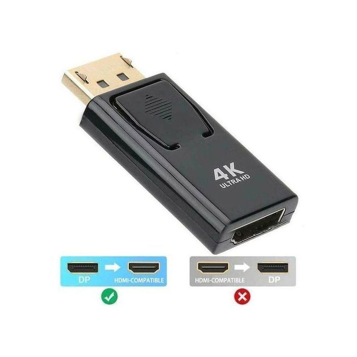 Display Port DP Male To HDMI Female Adapter Converter 4K Ultra HD