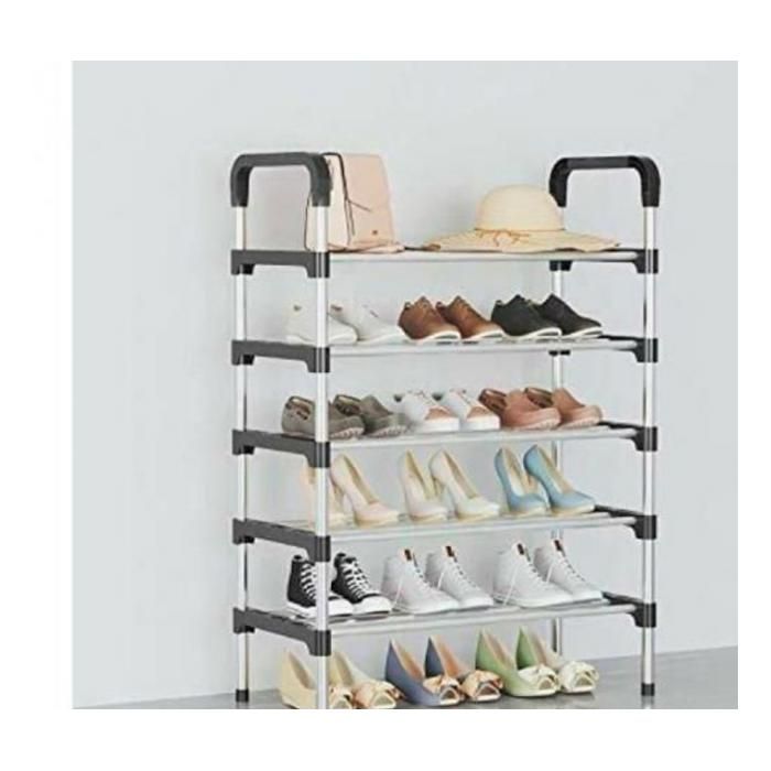 Rack De Stockage Multifoncionnel Porte Chausseurs Avec 5 étagère