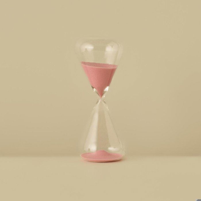 Sablier - BELLA MAISON - Sona - Verre - Rose - 20 minutes - 6x20 cm