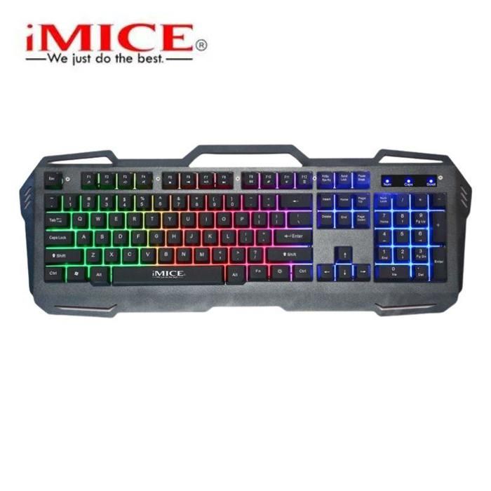 Clavier de jeu filaire rétroéclairé coloré pour ordinateur PC portable AK-400 Interface USB 104 touches
