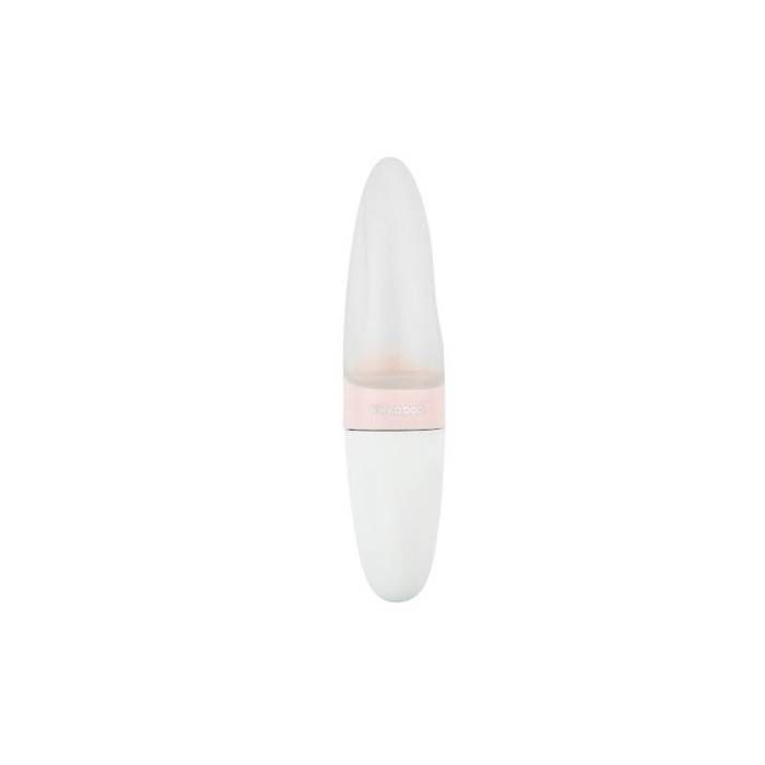 Silicone squeeze feeding bottle with spoon 90ml Comet Rose