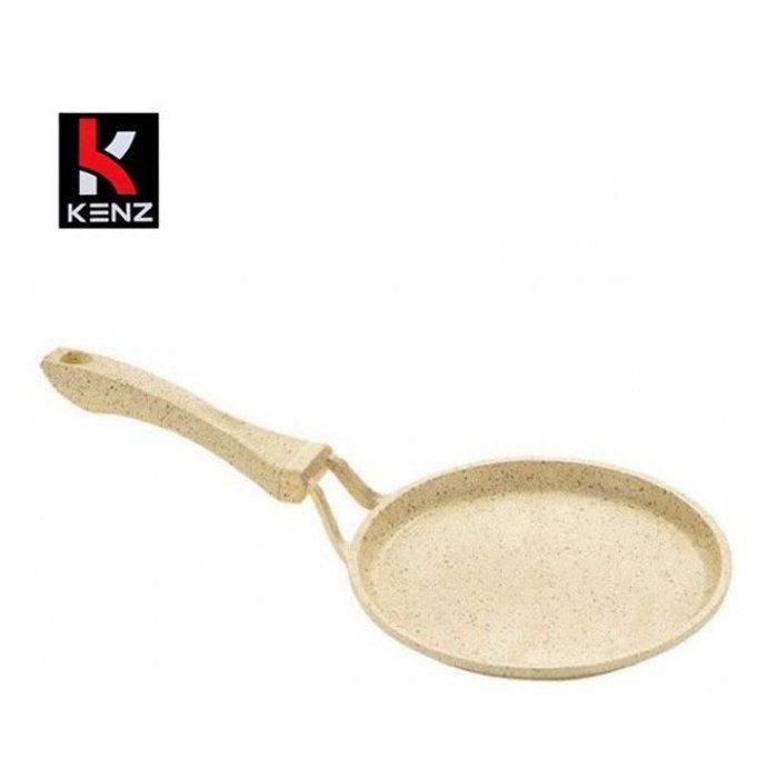 Poêle Crêpière - Harcha - Céramique - Compatible tous feux - Revêtement céramique - Couleur beige