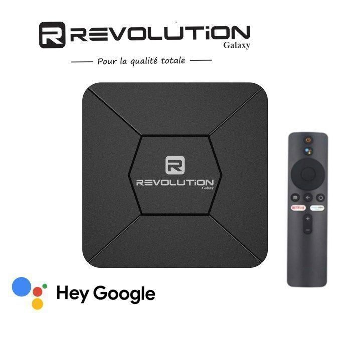 Box TV Revolution X197 Android 14 Ultra HD RAM 2Go Stockage 16Go + Abonnement 12 MOIS