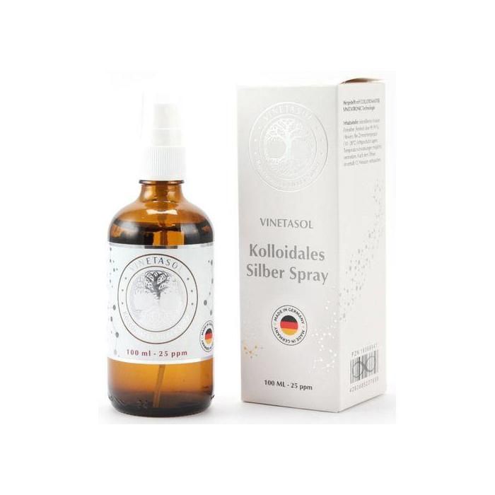 Argent Colloïdal spray 25ppm 100ml - technologie COLLOIDMASTER VINETATRONIC - Made in GERMANY