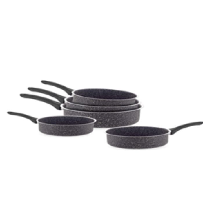 Casseroles - GENERIC - Lavilla Hascevher - Lot de 5 - Diamètres 12/14/16/18/20 - Gris élégant