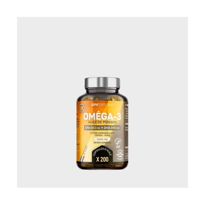 GPH Omega 3 marines - 200 Capsules - 505mg