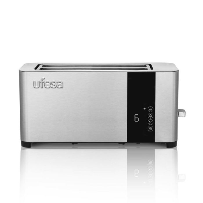Grille-pain - Ufesa - Duo Plus Delux - 1400W - 2 fentes XXL - 7 niveaux de grillage