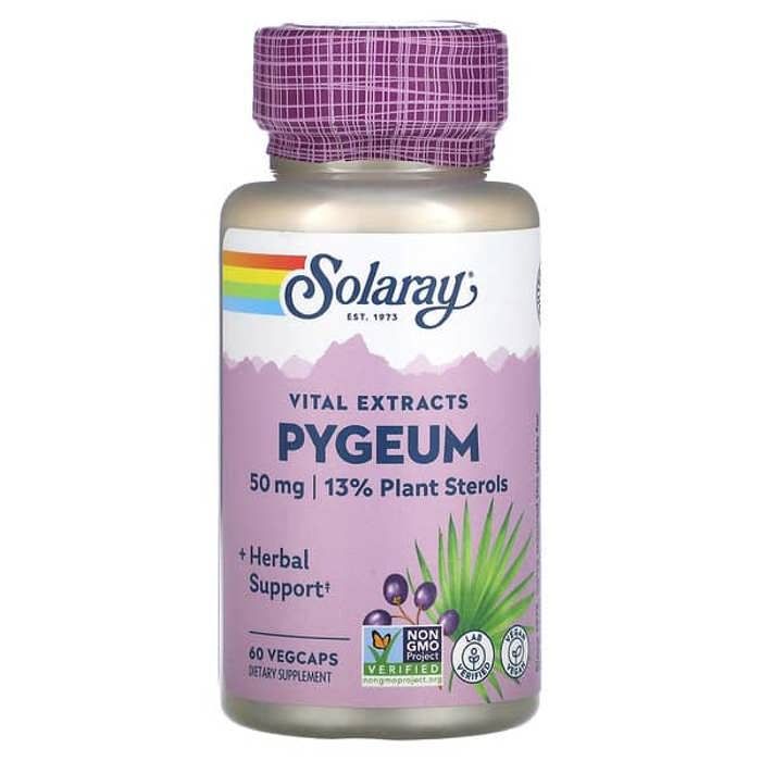 Solaray - Pygeum, 50 mg, 60 VegCaps