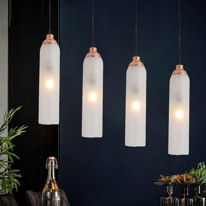 Suspension - SLIM - Clear - Verre - LED E14 - 4W - D10CM x H120CM