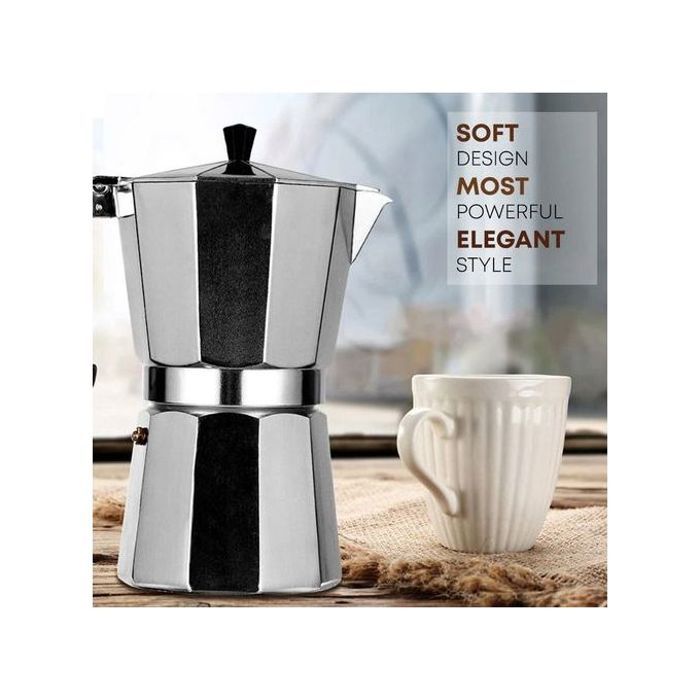 Cafetière Italienne en Inox - 6 tasses