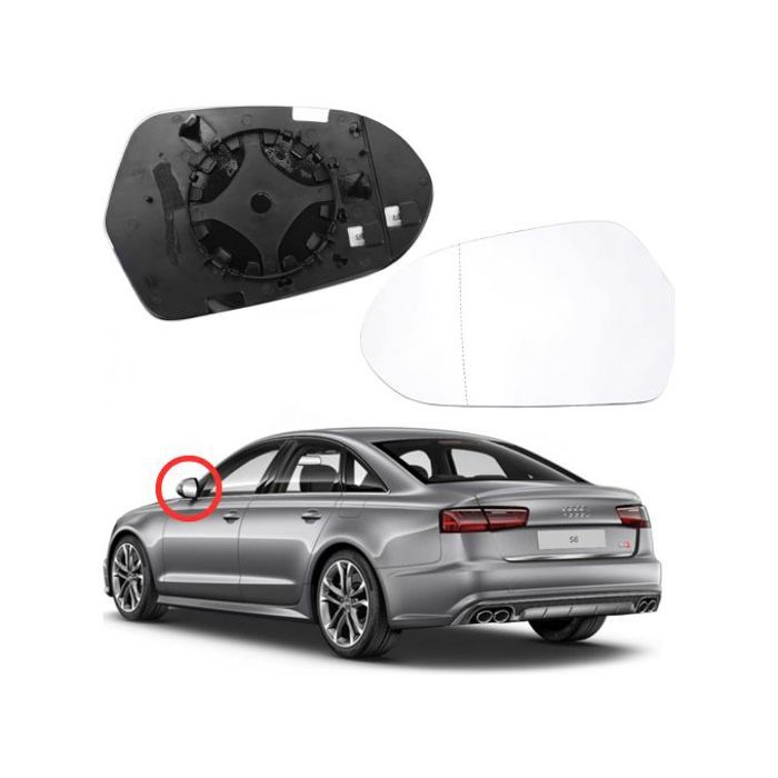 Verre Retroviseur gauche Audi A6