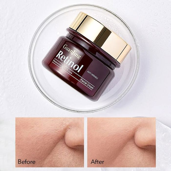 Crème hydratant pour visage au rétinol, Nicotinamide, Anti-âge, Éclaircit