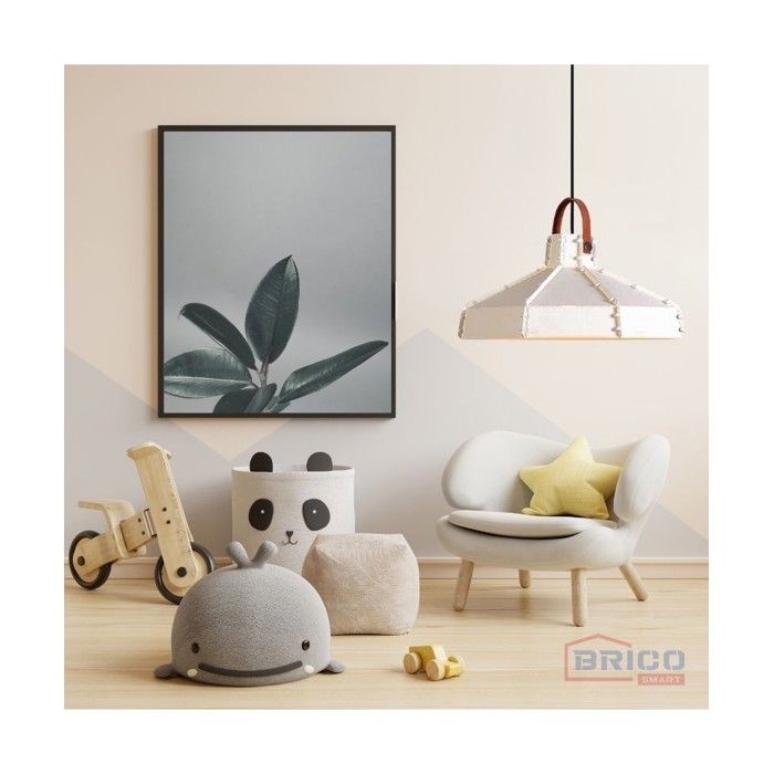 Suspension Luminaire - BricoSmart - Breeze - Blanche - 38x20 cm - E27 - Moderne