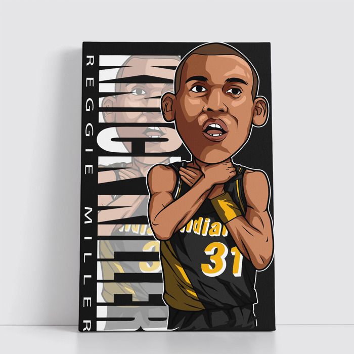 Tableau NBA sur Toile – Affiche Murale 25x40 cm avec Équipes et Joueurs Légendaires du Basket 324