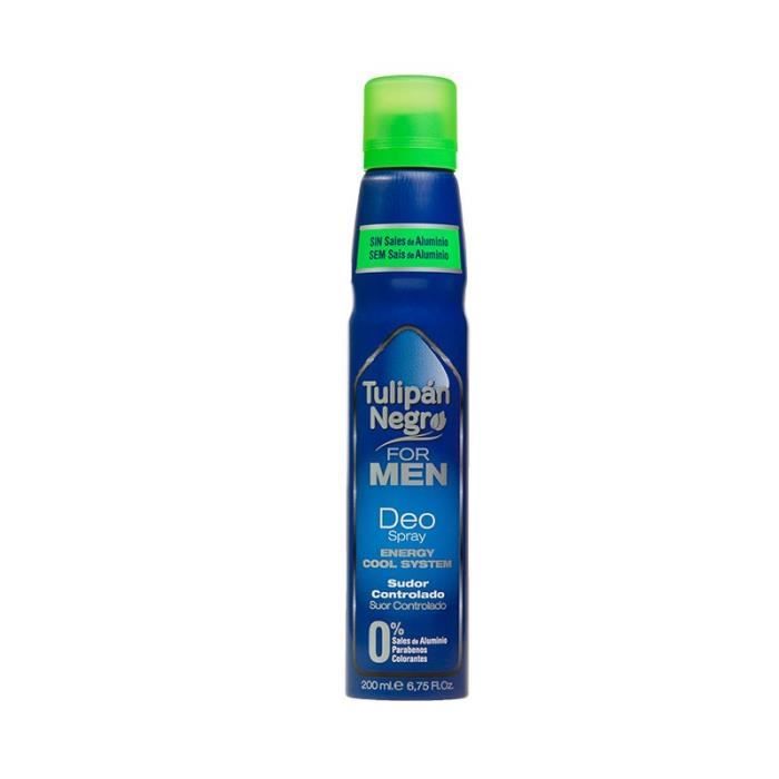 Déodorant - TULIPAN NEGRO - TULIPN FOR MEN - 200 ml - Sans alcool - Pour homme
