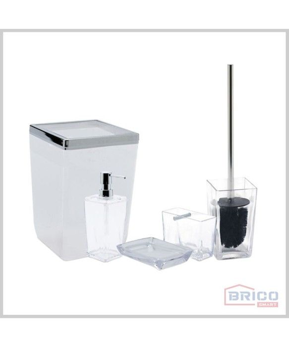 Ensemble de salle de bain biga (5 pièces -Transparent )