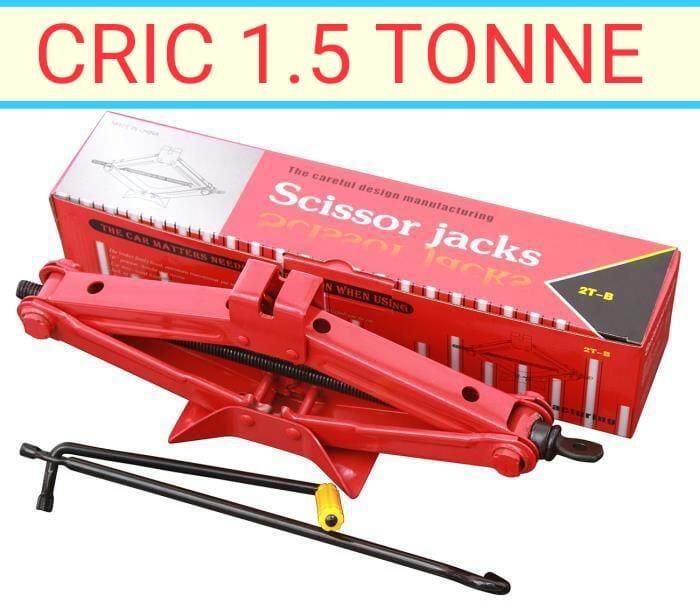 Cric Ciseaux 1.5 Tonnes Levage Avec cle