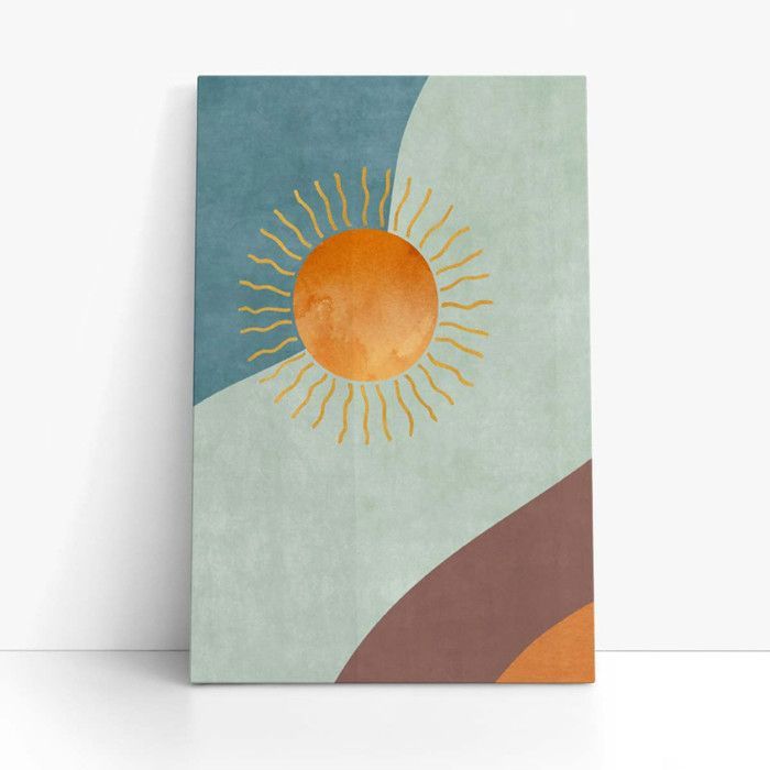 Tableau Décoratif - Horizon Sans Fin - 40 x 60 cm - Multicolore - Contemporain - Design