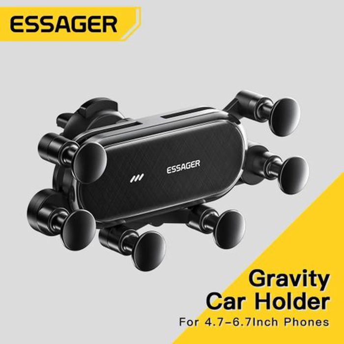 Essager Support de voiture pour téléphone portable montage par gravité