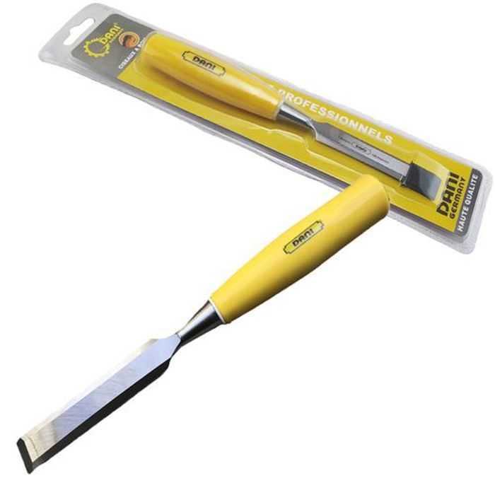 Dani Ciseau à bois professionnel manche bimatière, 14 mm Poignée ergonomique