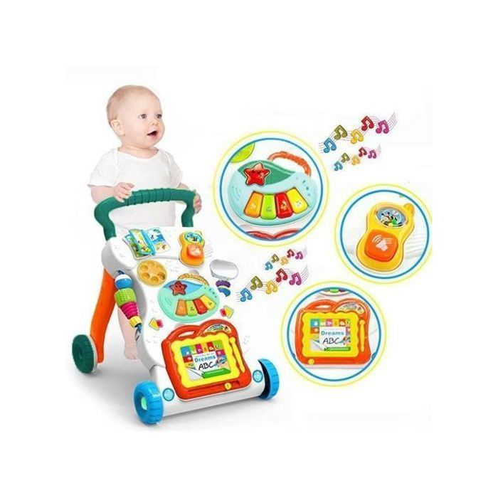 Trotteur musical évolutif enfants 6 mois+
