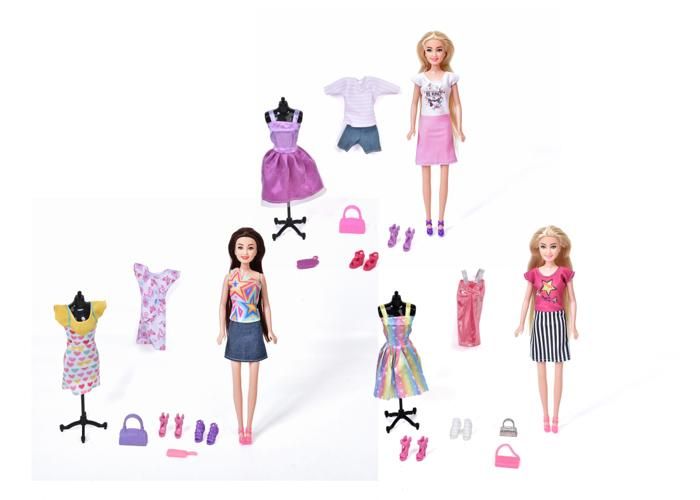 COFFRET JEU DE POUPEE AVEC 2 TENUES