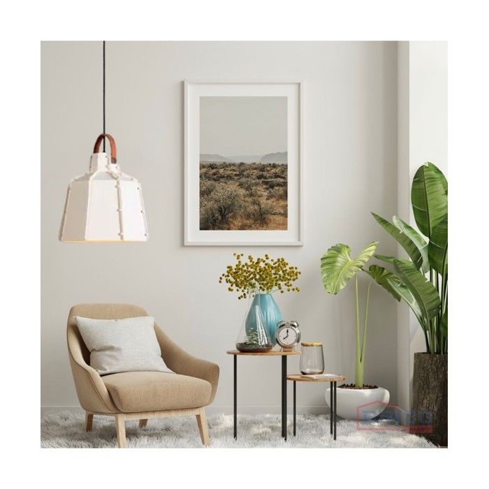 Suspension Luminaire - BricoSmart - Breeze - Blanche - 30x28 cm - E27 - Moderne