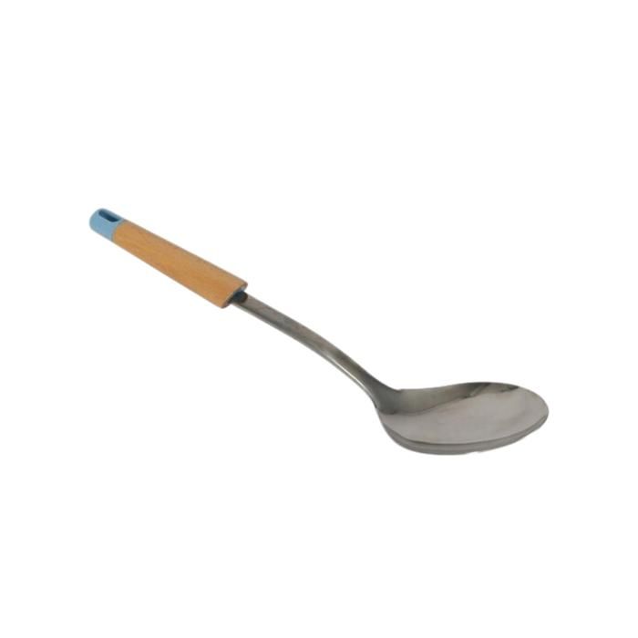 Cuillère - MARINA - Manche Inox et Bambou - Design Contemporain - 1 pièce - Durable