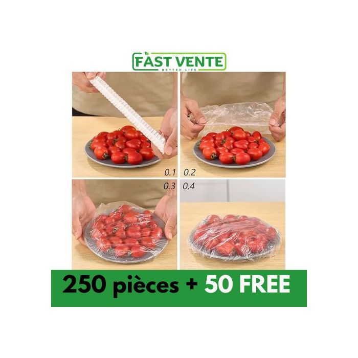 300 Sacs de des aliments réutilisables, Sacs en Plastique de Protection Alimentaire