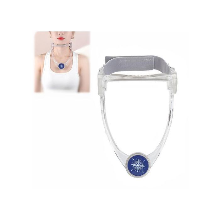 Attelle de cou avec soutien du menton souple réglable à 360°, collier cervical pour correction de la posture