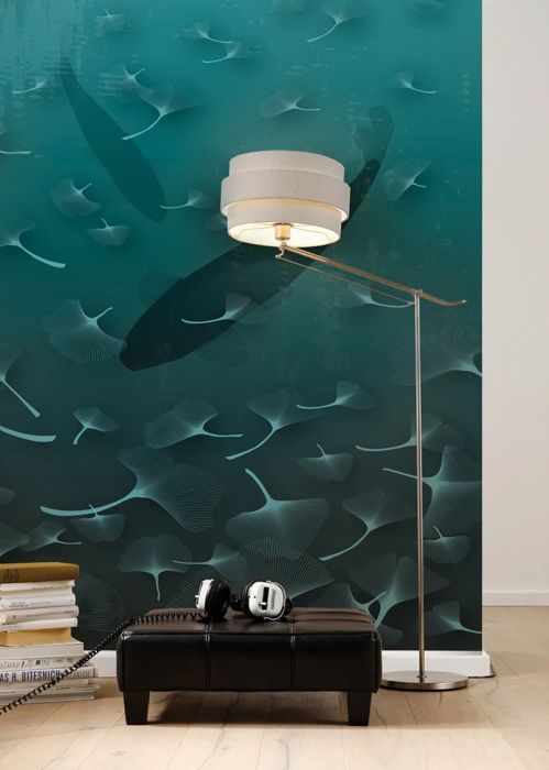 Papier peint photo murale - DANS MA MAISON - Ginkgo - Intissé - 200 x 250 cm - Motif Animaux