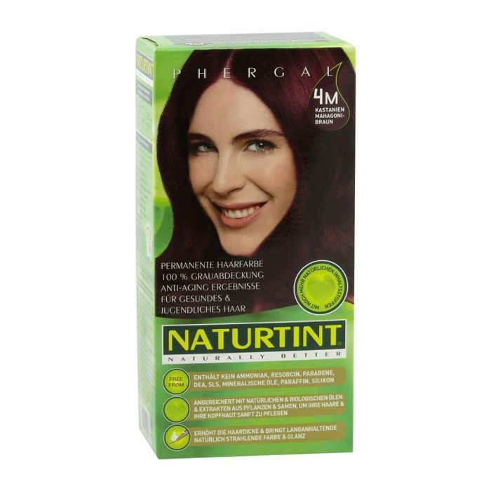Coloration Cheveux - NATURTINT - 4M Châtain Acajou - 165ml - SANS AMMONIAQUE - Crème