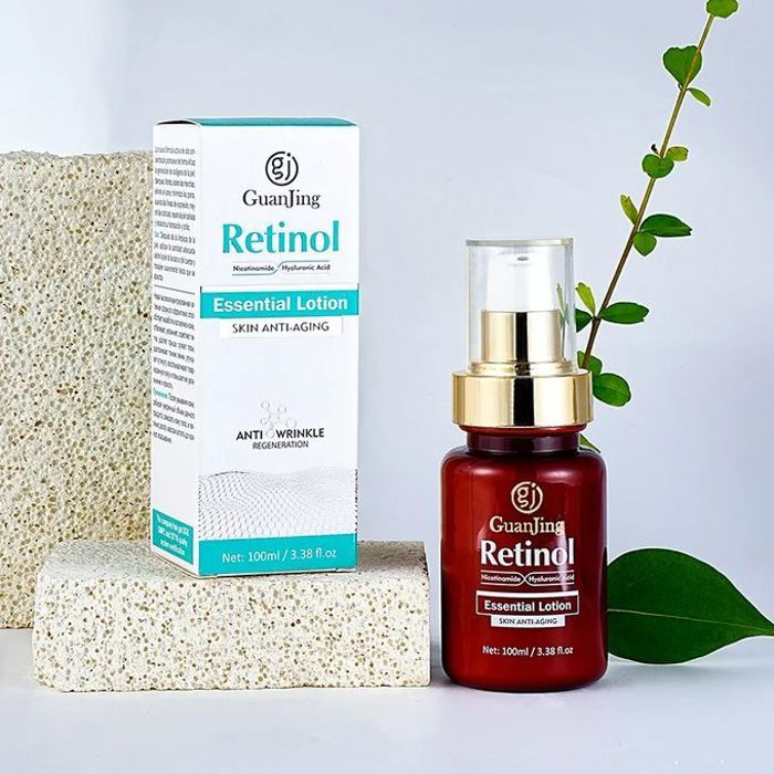 Guanjing Lotion essentielle pour visage à l'Acide hyaluronique et Nicotinamide, rétinol, Anti-âge 100ml