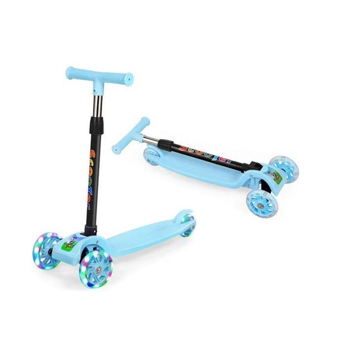 Trottinette 3 roues bleu