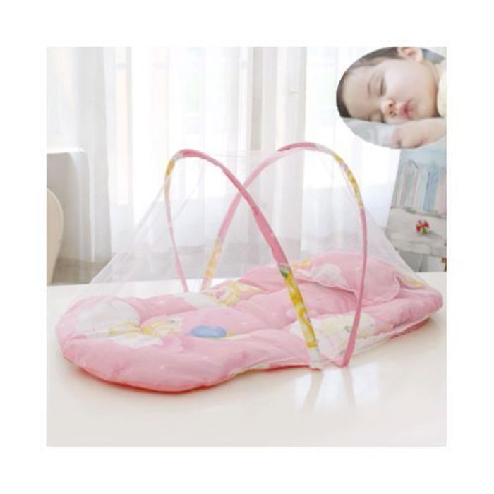 berceau lit pliable bébé enfants Maison infantile avec fermeture éclair moustiquaire tente  coussin de couchage