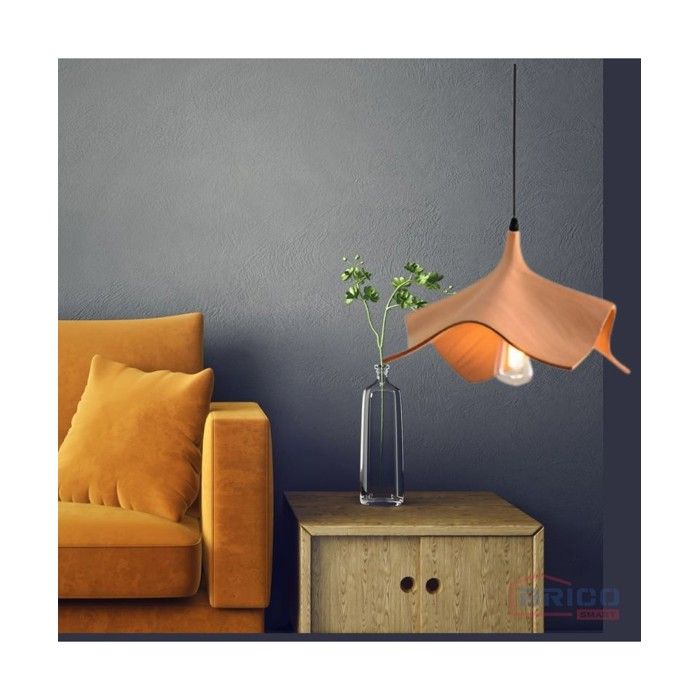 Suspension Luminaire - Octave - Bois - 35 cm - E27 - Moderne