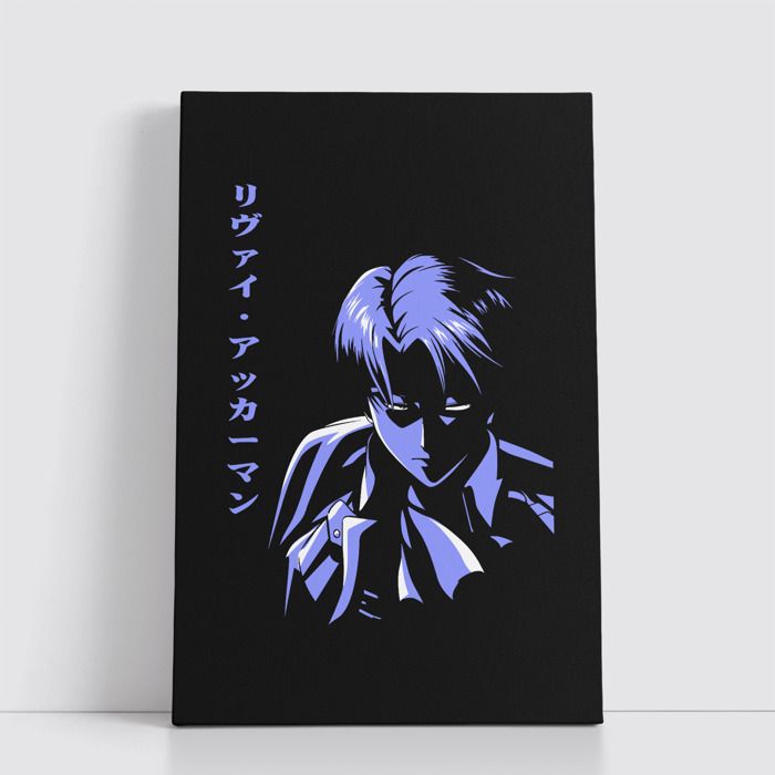 Tableau Manga Japonais sur Toile – Affiche Murale Attack on titan 25x40 cm pour Déco Otaku 12