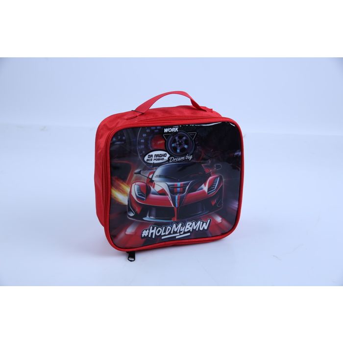 SAC GOUTER CARRE VISUEL GARÇON EMBOSSE