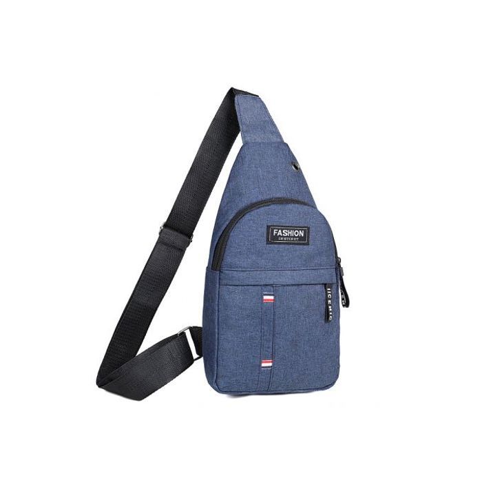 Fashion Mini sac de poitrine pour homme femme - BLEU