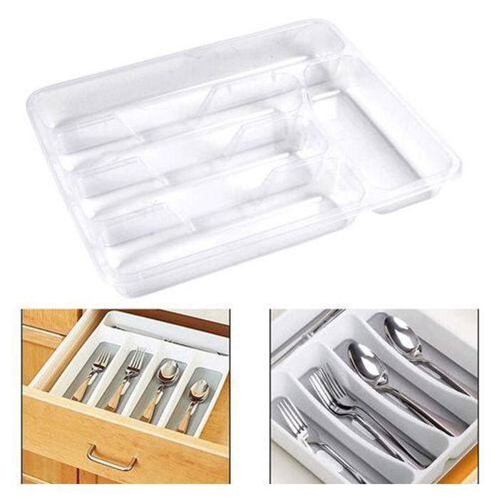 Organisateur de  cuillères pour tiroir fourchettes et couteaux et  cuillères