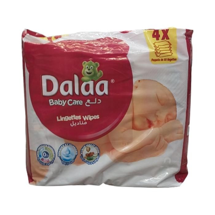 QUATROPACK LINGETTES DALLAA 60U 3+1 GRT