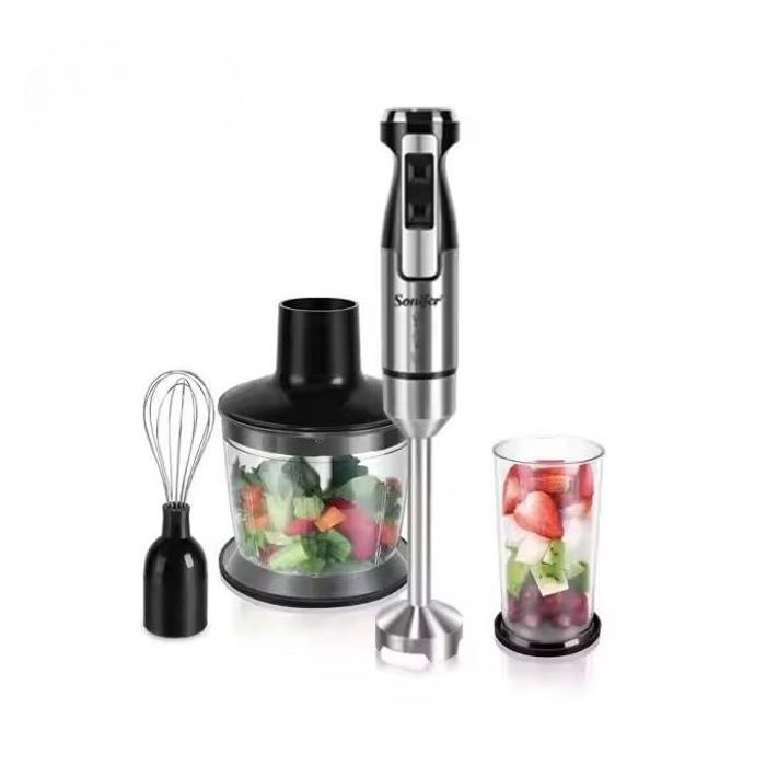 Mixeur plongeant 3 en 1 - Sonifer - SF-8081 - 600 W - Acier inoxydable - Hachoir et fouet