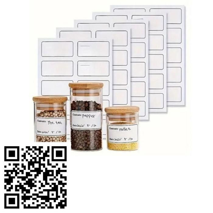 Étiquettes Autocollantes - Non spécifié - Pack de 100 - Adhérence Forte - Résistantes à l'Eau - Surface Lisse