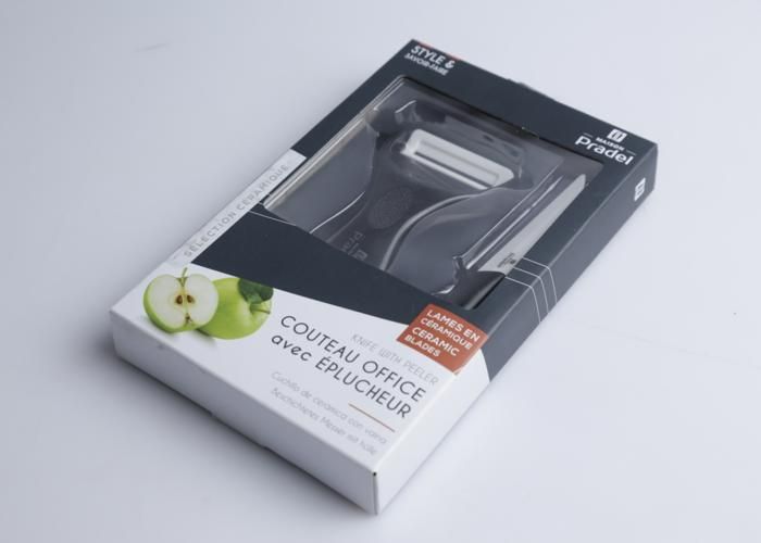 Coffret couteau ceramique 7,5 cm + eplucheur ceramique