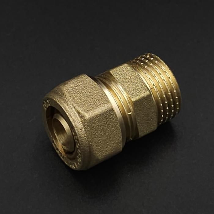 Raccord droit mâle à compression pour tube Pex pack de 10 pièces